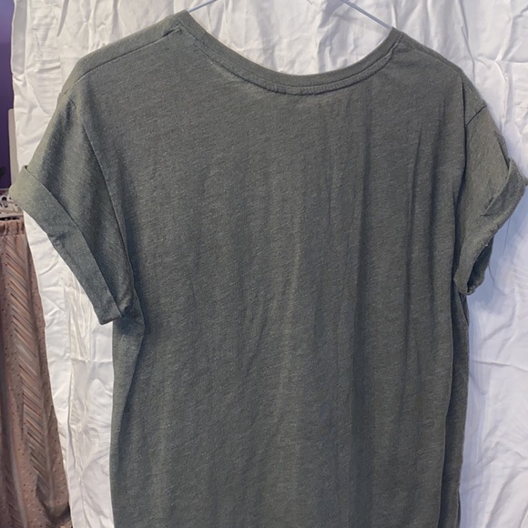 Ladies H&M short sleeve tshirt sleves rolled mint shape size XS - Picture 6 of 6